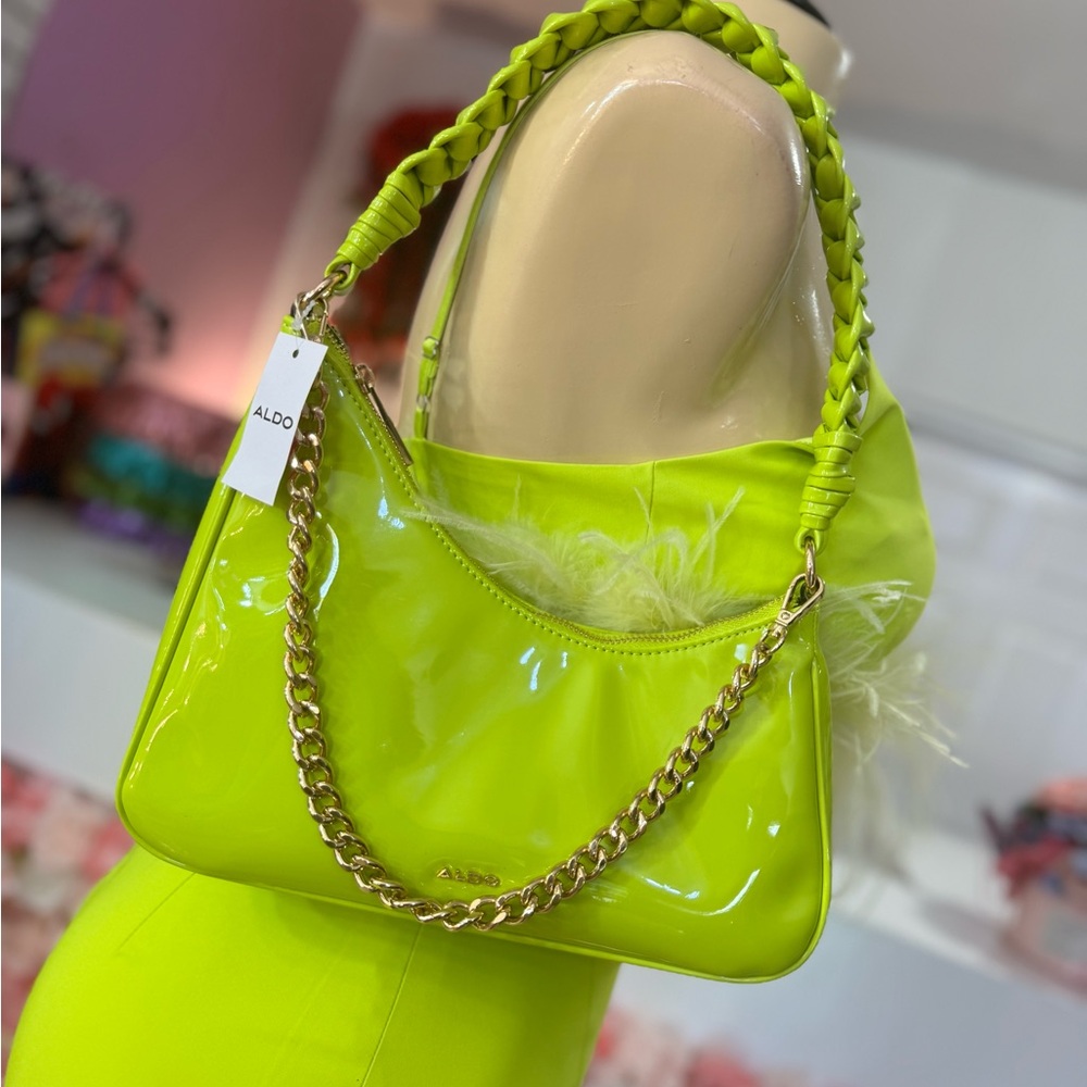 Aldo Lime Green Shoulder Bag